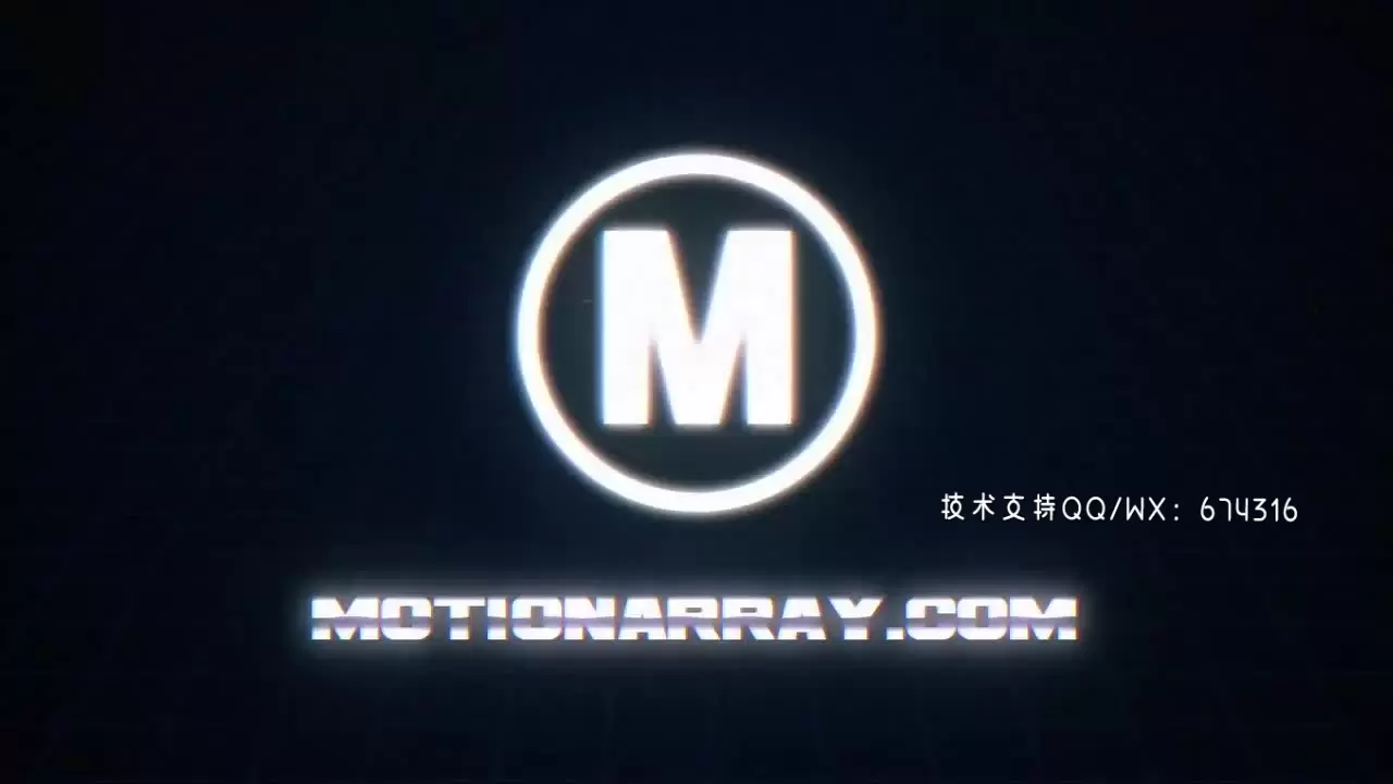 时尚的电视素材素材节目LOGO标志显示AE模板视频下载(含音频)