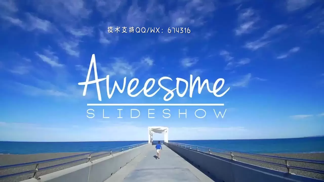 快速动态动画的旅行照片展示AE模板视频下载(含音频)