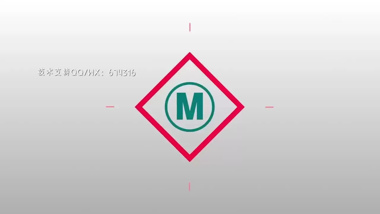 迷你动画形状的AELOGO标志模板视频下载(含音频)