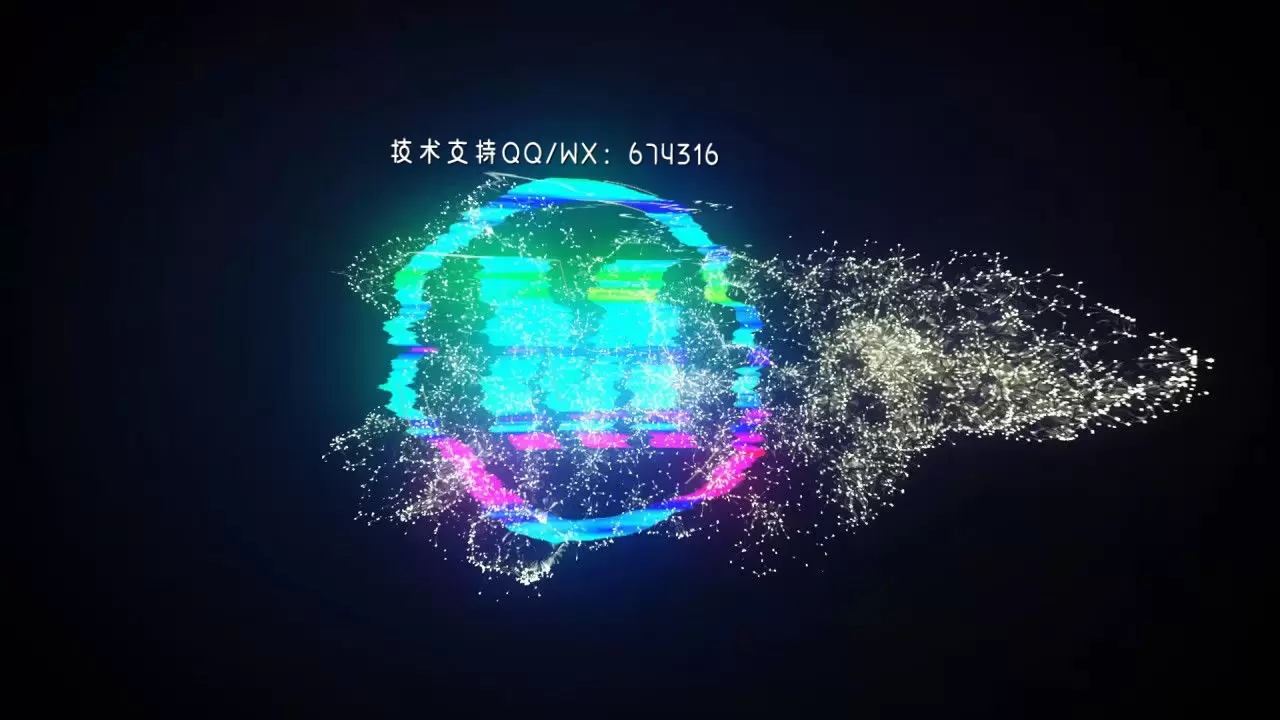 快速故障是一种超现代LOGO标志AE模板视频下载