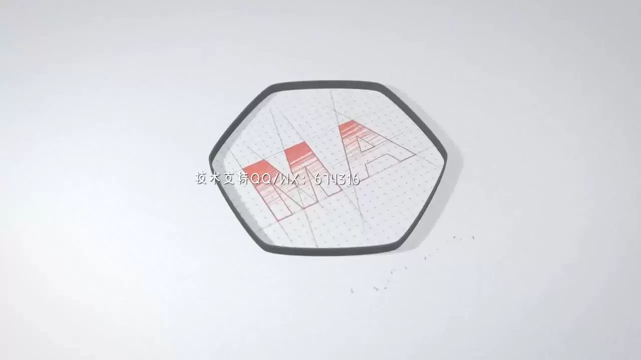 现代绘制LOGO标志AE模板视频下载(含音频)