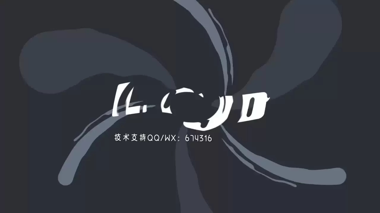 创意液体LOGO标志AE模板视频下载(含音频)