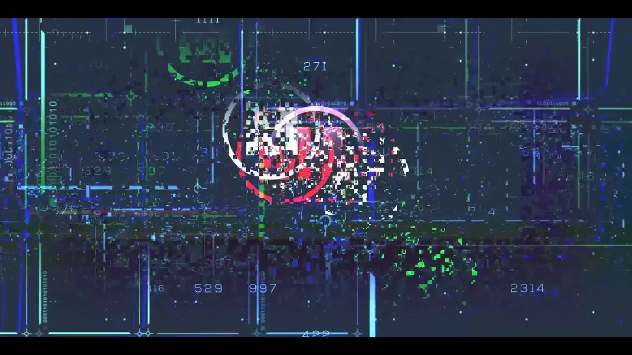 小故障LOGO标志时尚AE模板视频下载(含音频)