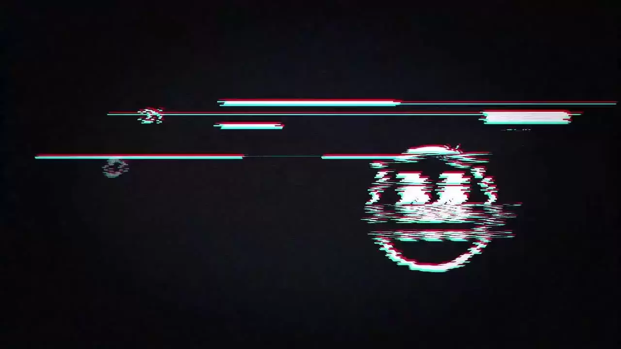 超现代时尚创意的闪烁扭曲效果展示LOGO标志AE模板视频下载(含音频)