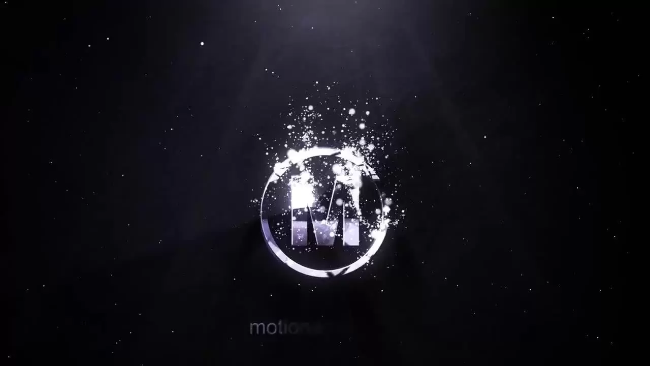 光泽LOGO标志粒子显示AE模板视频下载(含音频)