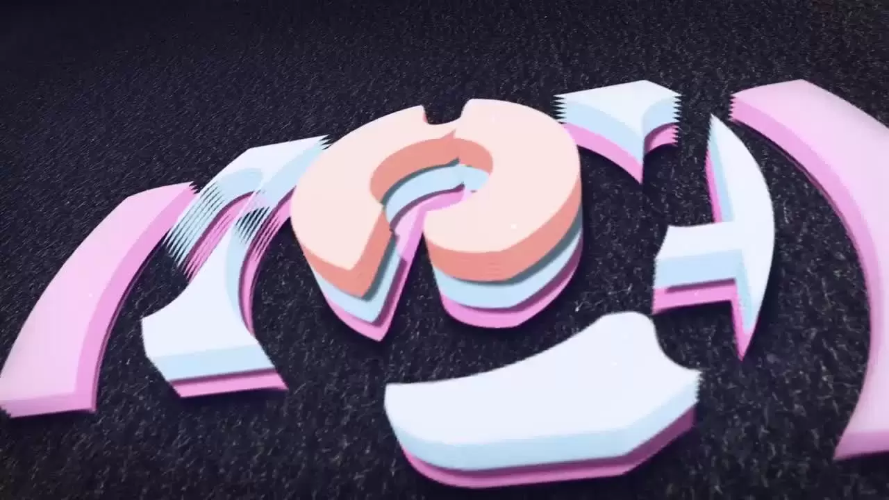 3D流体图标Ae模板视频下载(含音频)