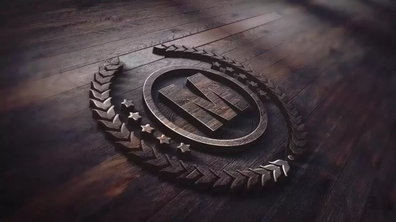 木质纹理图标AE模板视频下载(含音频)