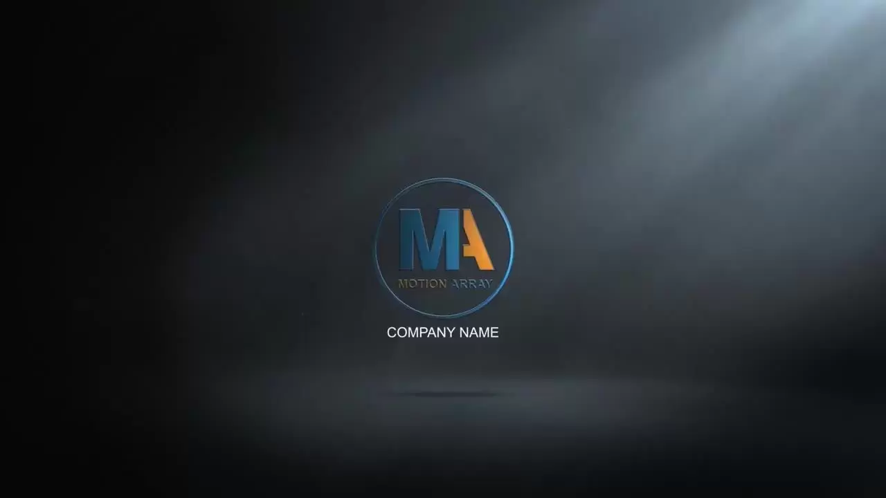 神秘而时尚的黑暗LOGO标志显示AE模板视频下载-附音频