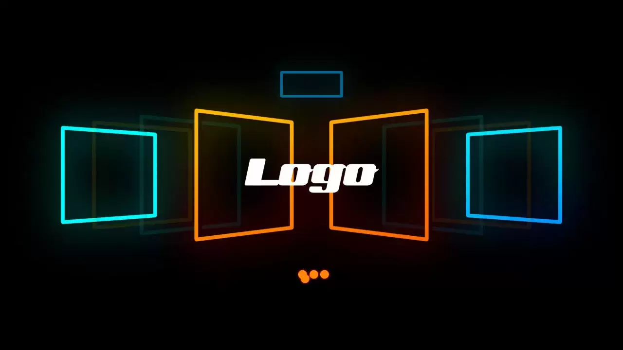 霓虹灯LOGO标志AE模板视频下载-附音频