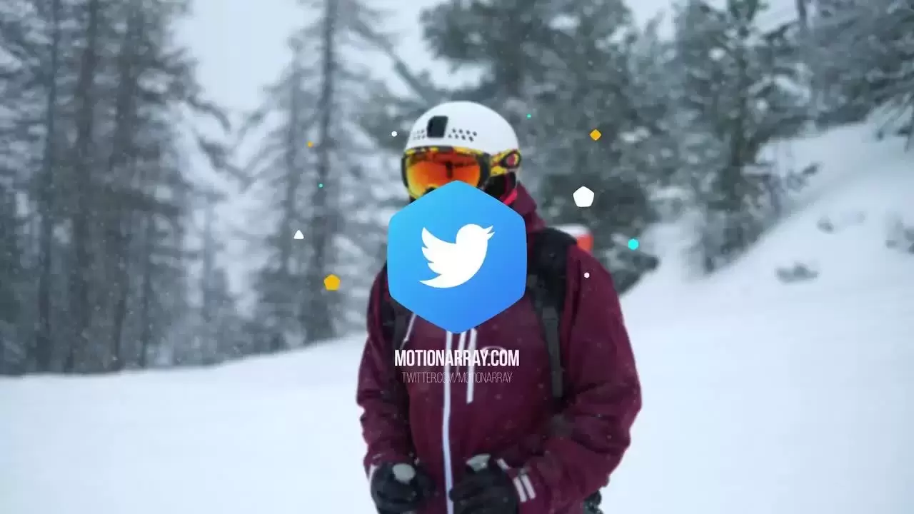 简单的平面LOGO标志AE模板视频下载-附音频