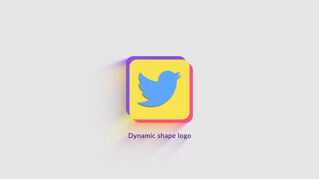 动态形状LOGO标志AE工程-附音频