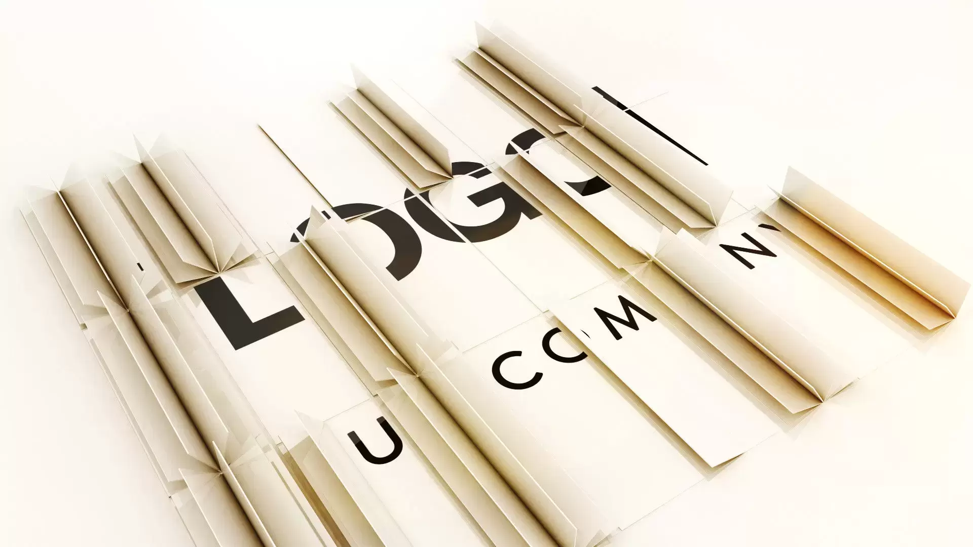 图形折叠Logo动画AE工程-附音频