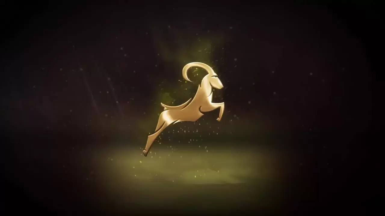 优雅的金色LOGO标志AE工程