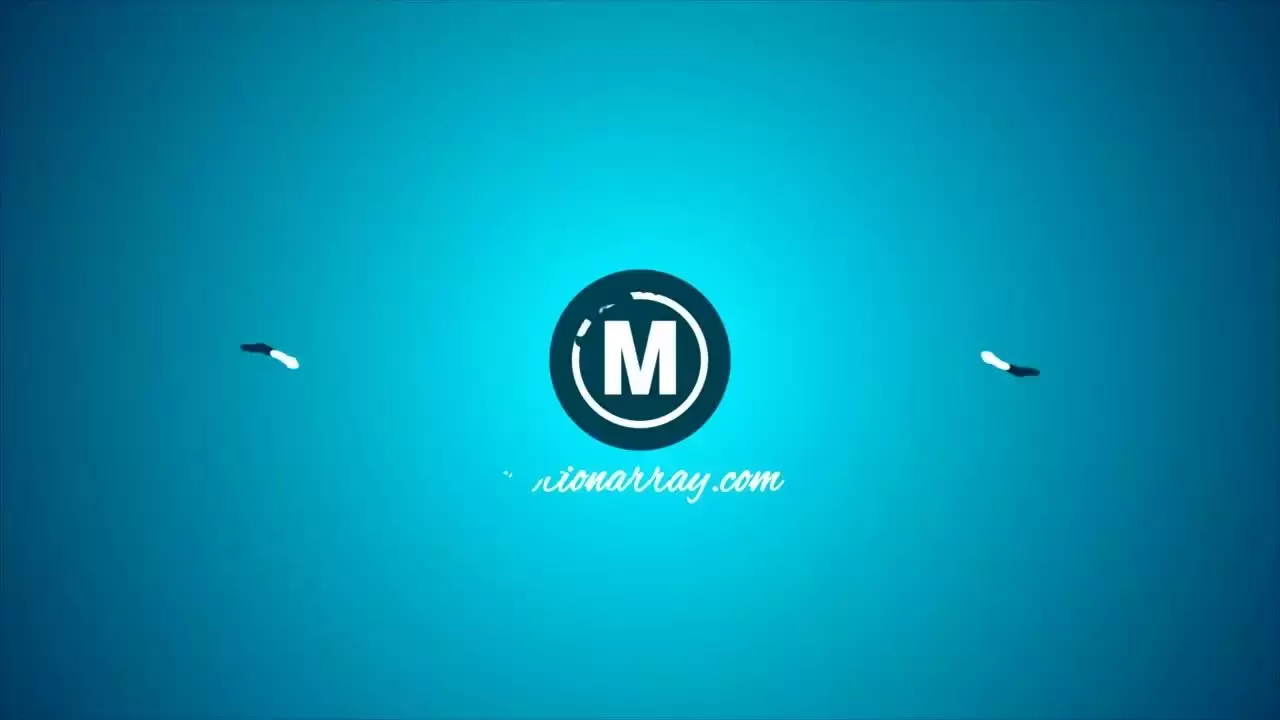 快速流动的液体时尚动画LOGO标志AE工程