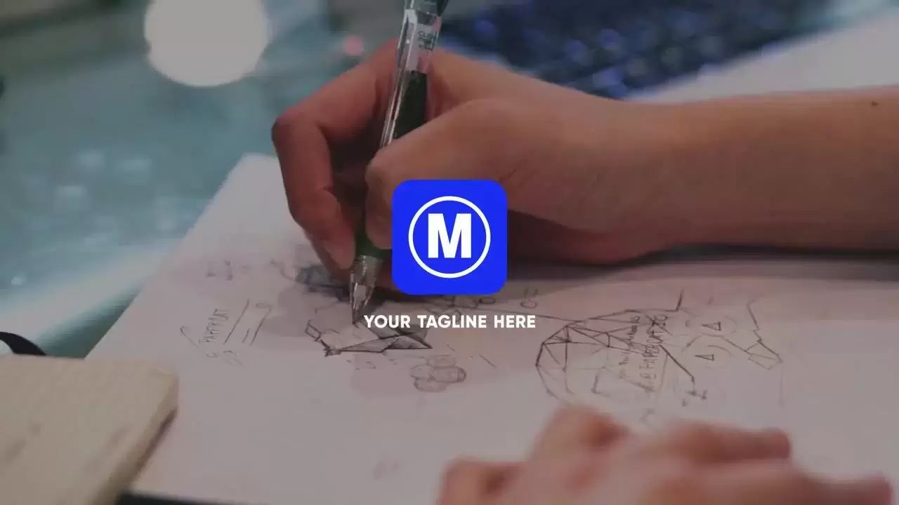 简单独特的视频演示LOGO标志动态AE工程