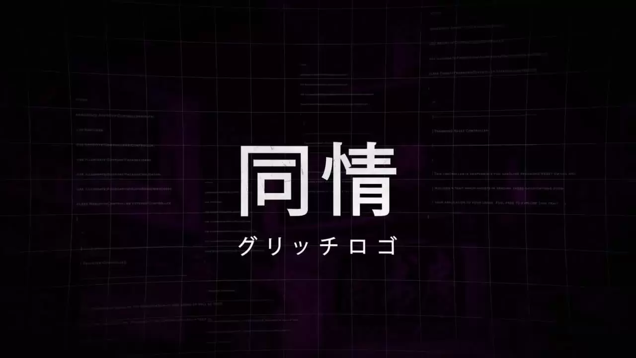 2个超现代的小故障LOGO标志显示AE工程