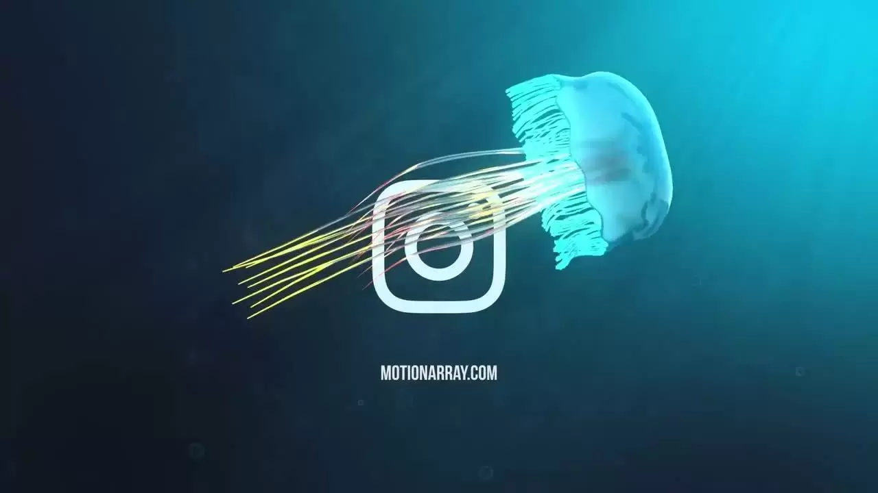 海水母LOGO标志AE工程