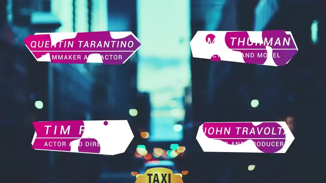 8种液体风格的字幕条电影标题AE模板 8种液体风格的字幕条电影标题AE模板