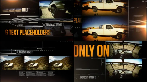 广播级赛事开场AE模板 - 动态全息科技片头