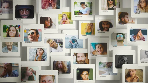 After Effects 多屏视频墙模板 - 社交拼贴画廊展示