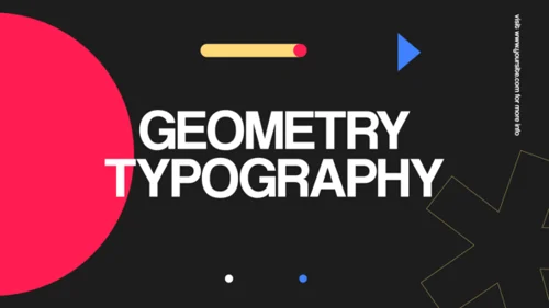 Geometry Typography - 几何动态文字AE模板