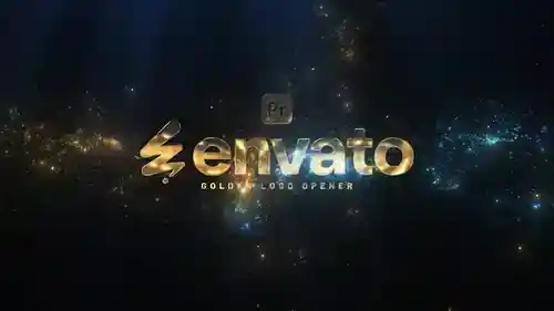 奢华粒子LOGO展示模板 - 金色/银色双重风格