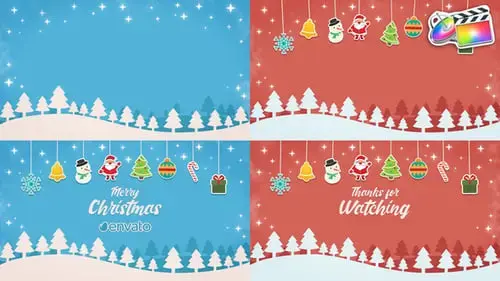 FCPX模板的简短圣诞节介绍