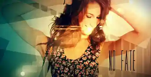 具有粒子和灯光效果的动态照片幻灯片AE视频