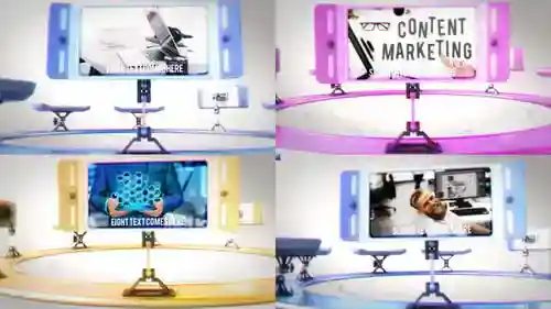 动态显示视频显示技术演示和业务演示AE视频