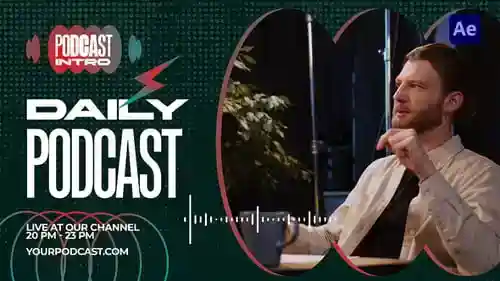 播客简介主题人物 AE视频