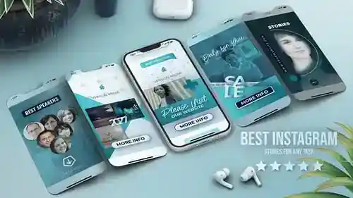 垂直卷轴在线教育课程促销学术和博客AE视频