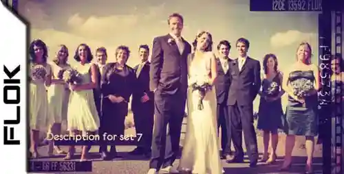 复古专辑和电影照片展示AE视频