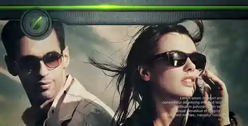 滑动科技感3d显示机械风格AE视频