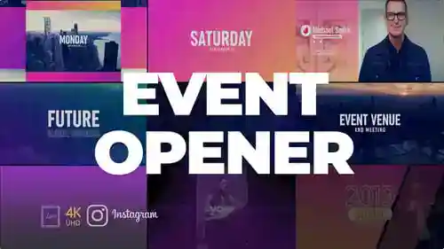 活动促销博客和教堂活动AE视频