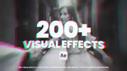 视觉效果包抽象艺术和after Effects AE视频