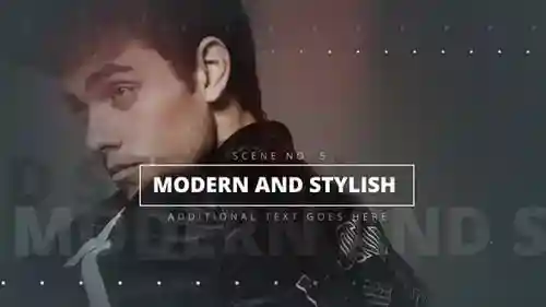 identity简单的图文包装动画AE视频