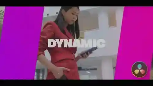 现代活动片头与快速文本动画事件和动态达芬奇模板