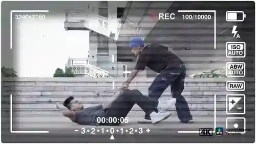 相机取景器HUD覆盖包用于视频项目电视素材素材达芬奇模板