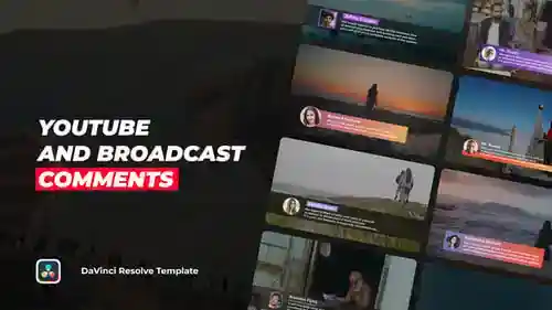 Youtube和广播评论 | DaVinci Resolve,广播包ft。评论和youtube与DaVinci Resolve达芬奇模板兼容