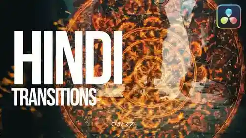 DaVinci Resolve,Elements,Transitions ft的印地语过渡。印度过渡和电影揭示了与达芬奇解决达芬奇模板兼容