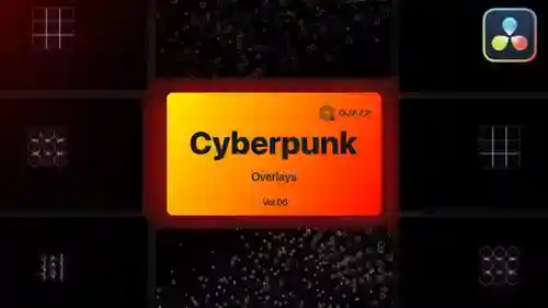 动态故障赛博朋克覆盖包与几何元素,元素英尺。赛博朋克和未来达芬奇模板
