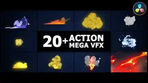动作效果和VFX包与达芬奇解决达芬奇模板兼容