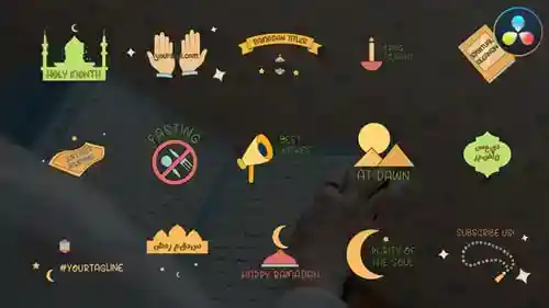 斋月标题 | 达芬奇决心,标题英尺。斋月和穆斯林与达芬奇解决达芬奇模板兼容