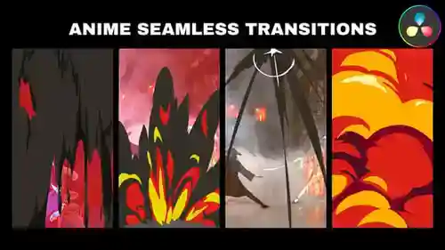 达芬奇解决的动画无缝垂直过渡,元素,过渡英尺动漫与达芬奇解决达芬奇模板兼容
