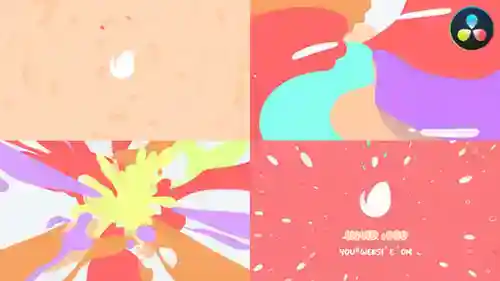 液体标志和抽象艺术形状与达芬奇解决达芬奇模板兼容