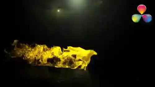 标志展示和粒子达芬奇模板