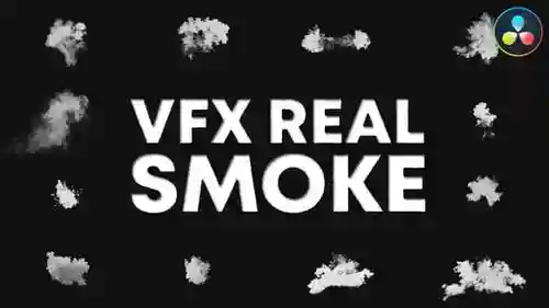 动态烟雾与雾气视觉特效达芬奇模板,用于转场动画和氛围叠加