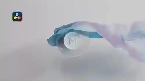 梦幻流体布料包裹球体展示,达芬奇模板呈现高端品牌标识动画