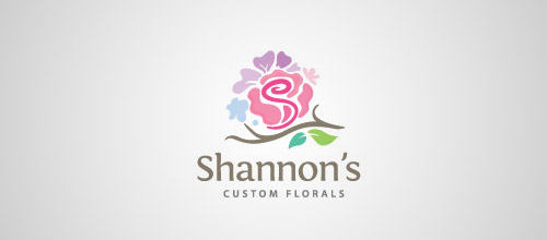 [Logo设计]21个玫瑰花元素标志作品(共21张图)