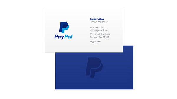 在线支付服务公司PayPal新LOGO设计应用欣赏